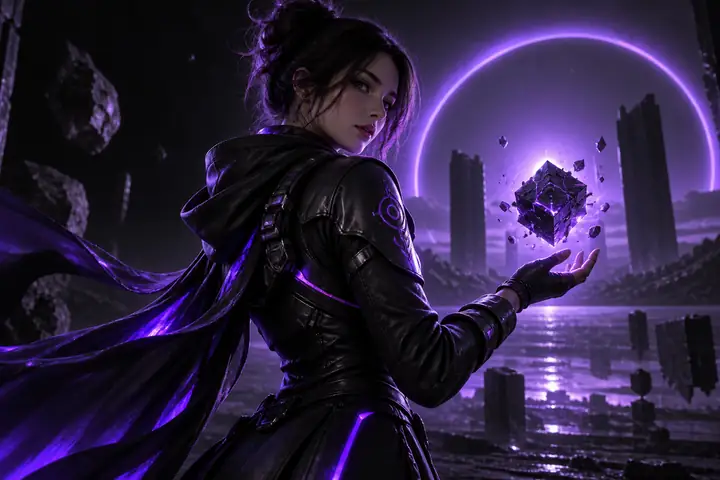 Futuristic game character