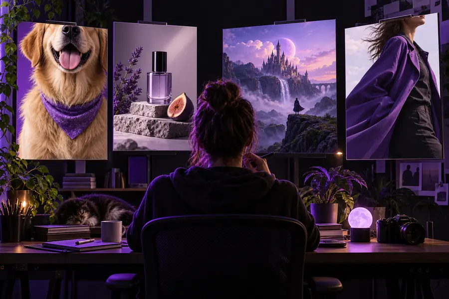 Refined creative image concept after prompt refinement